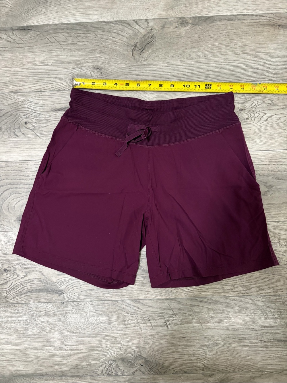 Tuff Athletics Women's Pull-On Athletic Shorts in Deep Plum